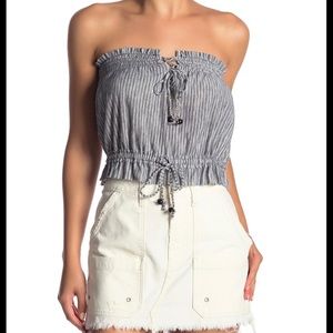 Free People Striped Tube Top
